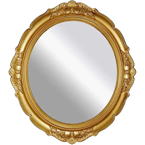 Trendy Decorative Iron Metal <b>Wall</b> <b>Hanging</b> <b>Mirror</b> Gold Finished for Home Living Room Decor Oval Shape <b>Wall</b> <b>Mirror</b> - Product Image 4