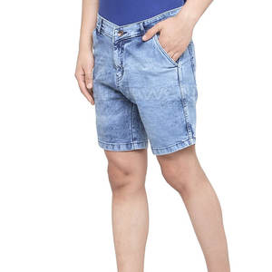 Pantalones Cortos de Mezclilla Personalizados de Color, 100% Algodón, Transpirables, de Secado Rápido, Estilo Urbano para Hombre, Hechos en Pakistán - Product Image 6