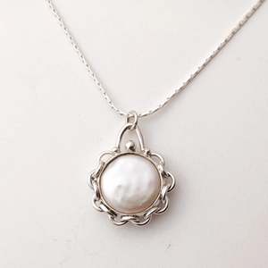 Collar de Perlas de Agua Dulce de Plata de Ley 925 Navya Craft, Regalo para Mujer en Aniversario, Cumpleaños, Navidad, Día de San Valentín - Product Image 3