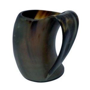 Tasse de corne à boire viking tasse de bière tasse de voyage en acier tasse de camping avec poignée méga tasse avec une grande popularité pour l'occasion de Noël - Product Image 2