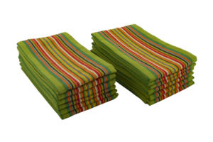 100% Cotton Salsa Kitchen <b>Towel</b> Golf Pack of 12 - Green - Product Image 6
