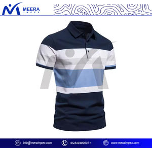 เสื้อโปโลพรีเมียมสำหรับผู้ชาย ดีไซน์ทันสมัย ปักโลโก้ได้ตามต้องการ แขนสั้น ผ้าฝ้ายถัก แห้งเร็ว เหมาะสำหรับกอล์ฟ รับผลิตแบบ ODM ปรับแต่งได้ - Product Image 3