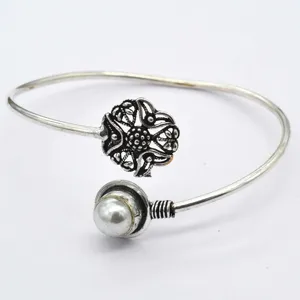 Trendy Women's Fashion <b>Copper</b> Brass Jewelry Assorted Mother of Pearl and Natural Crystal Gemstone Adjustable <b>Bangles</b> - Product Image 2