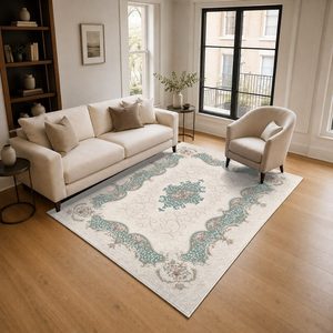 <b>RUGS</b> DEPOT LXDP-0644 Wholesale Multicolor Neutral Bohemian <b>Tribal</b> Digital Printed Machine Washable Chenille Area <b>Rug</b> Non Slip - Product Image 2