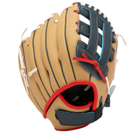 Guantes de Béisbol para Lanzador Zurdo Hechos en Fábrica, Cuero Engrosado Resistente a Desgarros, Correa de Muñeca Ajustable, Antideslizantes, Unisex