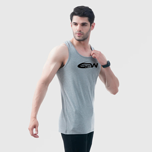 Débardeur de sport en coton pour hommes gilet sans manches en polyester à séchage rapide chemise athlétique légère en vrac vente en gros pour clubs de gym fitness - Product Image 3