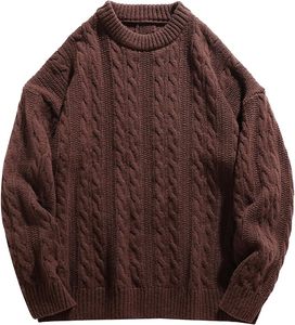 Suéter de Punto W9592Y Knzhee Industry para Hombre, Antiarrugas, Antibolitas, Transpirable, Delgado, 100% Algodón, Informal, Holgado, para Invierno - Product Image 1