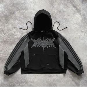 Sudadera con capucha Funky informal para hombre Estilo de calle de tela de algodón de ajuste suelto con diseño de arte impreso - Product Image 6