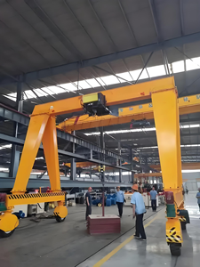 5 10 15 20 Ton Tek Kirişli Elektrikli Lastik Tekerlekli Mobil Portal Vinç - Product Image 2