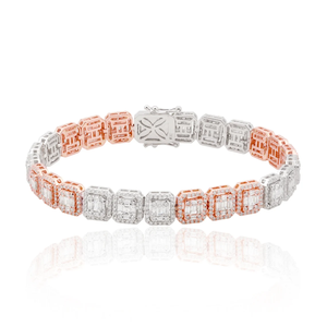 High-Quality Baguette Moissanite Diamond Bracelet in 925 Sterling Silver Stunning Custom Bracelets for Women Luxury Jewelry - Product Image 2