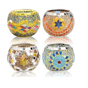 แฮนด์เมดเทียนแก้บนที่ดีที่สุดในร่มตกแต่งสูงคำสั่งผสมโลหะแก้ว T-แสงผู้ถือสดสีตกแต่งคืนการออกแบบธีม - Product Image 6