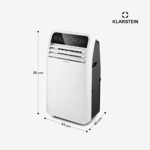 เครื่องปรับอากาศแบบพกพา 12000 BTU สำหรับบ้าน ควบคุมผ่านแอพ WiFi 3 in 1 ระบบทำความเย็น ลดความชื้น พัดลม สำหรับห้องขนาด 20-35 ตร.ม. 52 เดซิเบล สีขาว - Product Image 6