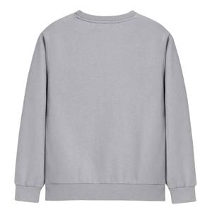 Nouveau design couleur unie coton sweat pour femmes prix de gros tricoté décontracté respirant sweat à col rond pour femme - Product Image 6