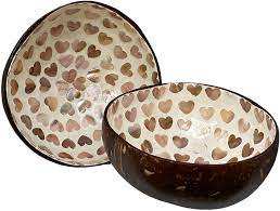 Saladier en coquille de noix de coco naturelle en gros écologique parfaitement poli avec fourchette et cuillère pour les fêtes - Product Image 2