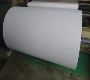 Thiết kế mới trắng tấm <span class=keywords><strong>PVC</strong></span> CuộN Chụp đèn làm vật liệu trắng và nhiều màu mô hình tuyến tính Chụp đèn CuộN - Product Image 3