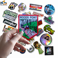 Pegatina de PVC con Logotipo Personalizado, Troquelada, Resistente al Agua, Anti-UV, Adhesiva, para Marca Empresarial, Decorativa, para Exteriores, Impresión UV