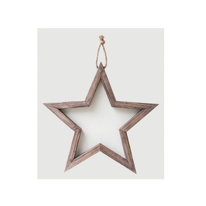 Single <b>Hanging</b> Christmas Piece Wooden <b>Star</b> Shaped Best for Bedroom Living Room and Christmas Decor Indoor Home Interior - Product Image 1