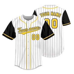 Maillot de baseball personnalisé avec logo, entièrement sublimé, pour hommes, femmes, vêtements de sport d'équipe, uniforme, motif de personnage 3D, taille plus - Product Image 3