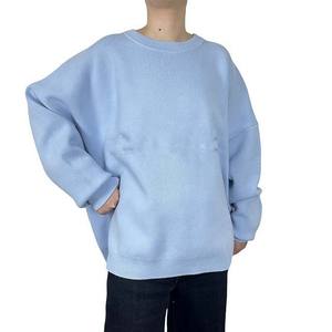 Pull à col rond personnalisé pour hommes, pull-over en jacquard d'hiver, tricots avec logo imprimé et anti-rétrécissement, pull-over pour femmes de grande taille - Product Image 1