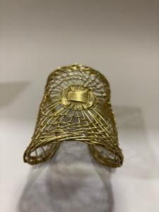 Brazalete tejido de latón de la mejor calidad, gemelos, diseño de grabado para accesorio de moda Unisex para fiesta - Product Image 4