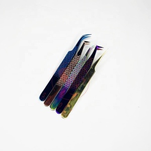 Wholesale Somofy Enterprises Professional Solid Stainless Steel Durable High Quality Customizable Tip Eyelash Tweezers Beauty - Product Image 6