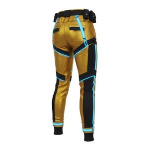 กางเกงขายาวทรงตรงเอวสูงสำหรับผู้หญิง กางเกงวอร์มผ้าฟลีซสตรีทแวร์สำหรับใช้ในชีวิตประจำวัน แบบยูนิเซ็กซ์ - Product Image 5