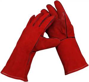 Gants de sécurité en cuir de vachette de qualité supérieure Excellente résistance à la chaleur à l'abrasion Protection supérieure des mains pour l'industrie - Product Image 1
