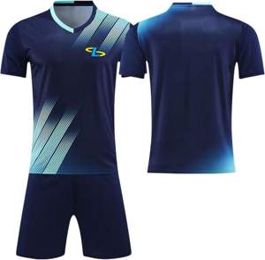 Uniforme de Fútbol de Manga Corta con Cintura Elástica Alta para Hombre, Secado Rápido, Transpirable, con Nombre y Número del Equipo Personalizados, Ropa de Entrenamiento - Product Image 2