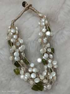 Conjunto de collar de perlas con cuentas de Bollywood indio, conjunto de collar Premium pesado de calidad, joyería étnica AD Polki, bodas para mujeres y niñas - Product Image 2