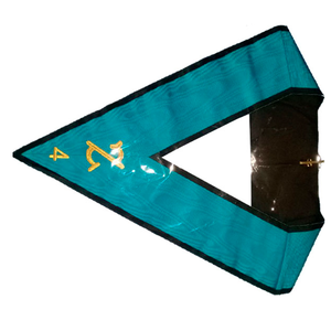 Costume maçonnique brodé personnalisé de qualité supérieure Rite écossais Memphis Misraim Officiers Collier Ensemble de 12 colliers avec dos - Product Image 3