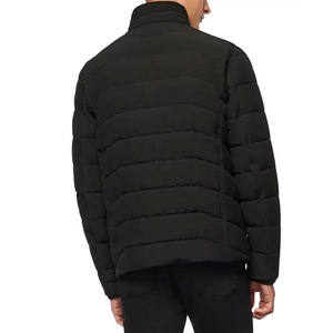 Manteaux et vestes à bulles personnalisés pour hommes Veste d'hiver matelassée décontractée de luxe en duvet grande taille pour hommes - Product Image 5