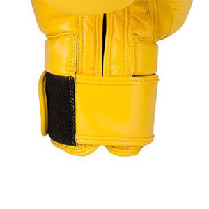 Gants de boxe en cuir avec fermeture auto-agrippante et sangle de poignet thermique/isolante pour l'entraînement en salle de sport - Product Image 2