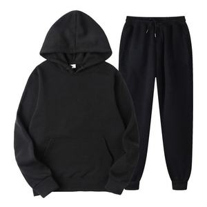 Customizable Men's Tracksuits High Quality 100% Cotton <b>Sweat</b> Suits with Front Logo Winter Style Competitive Prices - Product Image 4