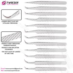 เครื่องมือยกขนตาปลอมสำหรับมืออาชีพแหนบต่อขนตาปลอมทำจากสเตนเลสสตีลออกแบบโลโก้ได้ตามต้องการ - Product Image 4