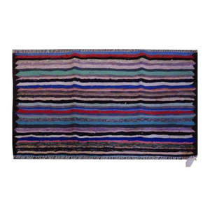 Un kilim Sanandaj authentique vintage noué à la main, unique en son genre, 4'5 x 2'9 - Product Image 1