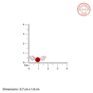 Collier chic en or rose et rouge écarlate, collection de colliers tendance pour une célébration spéciale - Product Image 2