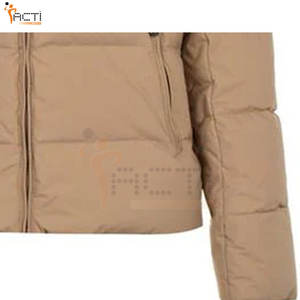 Nouvelle arrivée veste à capuche rembourrée logo personnalisé pour hommes veste d'hiver chaude à fermeture éclair pour hommes - Product Image 5