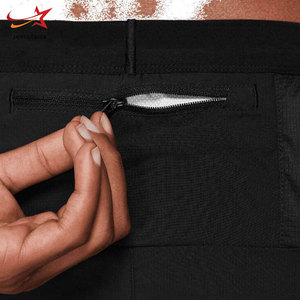 Short de fitness et de course à pied confortable pour hommes, vêtements de musculation écologiques de grande taille à motif solide, vente en gros OEM - Product Image 4