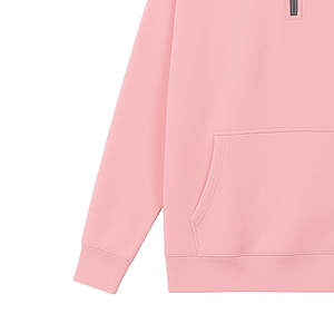 Sudadera Premium de lana con cremallera para mujer, Jersey cálido de invierno con media cremallera y bolsillo de canguro para amantes de la ropa de calle OEM - Product Image 6