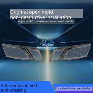 Cubierta de Lente de Faro Delantero para <span class=keywords><strong>Skoda</strong></span> Octavia 2018-2022, Carcasa de Faro Delantero Transparente para Piezas de Carcasa de Faro LED, <span class=keywords><strong>Precio</strong></span> de Fábrica - Product Image 2