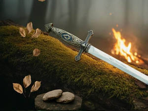 Épée de Highland, épée de maçon, mini épée, épingle de kilt, épée de Highland, épingle de kilt, garde en laiton avec poignée - Product Image 5