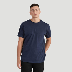 เสื้อยืดผ้าใยไผ่สำหรับผู้ชายพิมพ์โลโก้แบบกำหนดเอง100% - Product Image 4