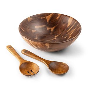 Bol en bois poli artisanal Aurawood, classique, de qualité supérieure, naturel, écologique, pour les fêtes et la cuisine - Product Image 2