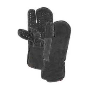 Guantes de seguridad contra incendios de soldadura resistentes al calor de cuero dividido de piel de vaca de alta calidad Protección de manos de trabajo industrial a prueba de fuego - Product Image 5