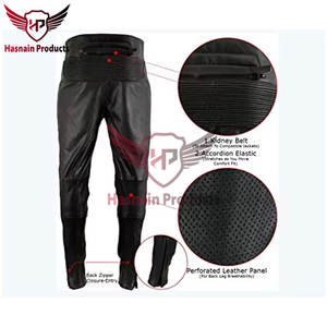 Pantalons en cuir pour hommes de nouveau style à vendre Pantalons en cuir pour hommes de la meilleure qualité à bas prix Vente en gros Pantalons en cuir noir pour hommes - Product Image 3
