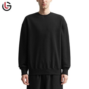 เสื้อสเวตเตอร์คอกลมแขนยาวสำหรับผู้ชายเสื้อสเวตเชิ้ตคอกลมแขนยาวผ้าฝ้ายพิมพ์โลโก้เสื้อสไตล์สตรีทแวร์ตามสั่งไซส์ - Product Image 4