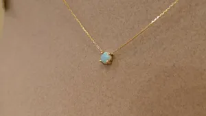 Natural Round Ethiopian Opal Gemstone Color Pendant for <b>Women</b> With <b>Necklace</b> 925 <b>Sterling</b> <b>Silver</b> Fashion Jewelry for <b>Women</b> - Product Image 3