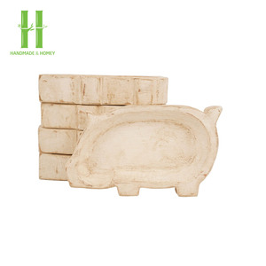 Bol à pâte en bois de luxe pour la décoration de la maison, cadeaux faits à la main pour Pâques et Noël, fabrication OEM au Vietnam - Product Image 2