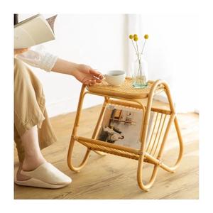 ชั้นวางคู่ชั้นวางนิตยสารหวายธรรมชาติเป็นมิตรกับสิ่งแวดล้อมดีไซน์เรียบง่ายทันสมัย - Product Image 2