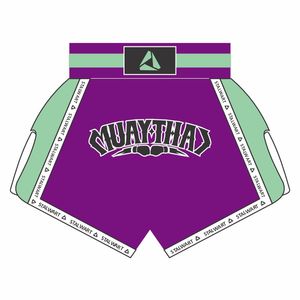 Short Muay Thai en polyester 100% de haute qualité lavé et étiré à la main au Pakistan - Product Image 3